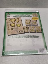 PLAID Folkart One Stroke Worksheet Reusable Practice Surface 1003 Ivy Fern Leaf