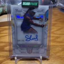 2024 TOPPS ROYALTY TENNIS 4/25 SLOANE STEPHENS ROYAL DECREE ON CARD AUTOGRAPH