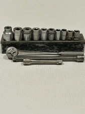 Vintage Wright Tools 14pc 1/2” Drive SAE Socket Set 