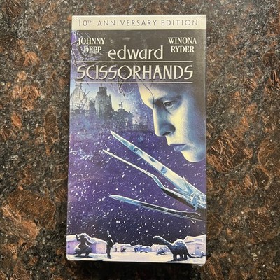 EDWARD SCISSORHANDS VHS (2000) 10TH ANNIVERSARY SEALED DEPP BURTON FOX NEW NM