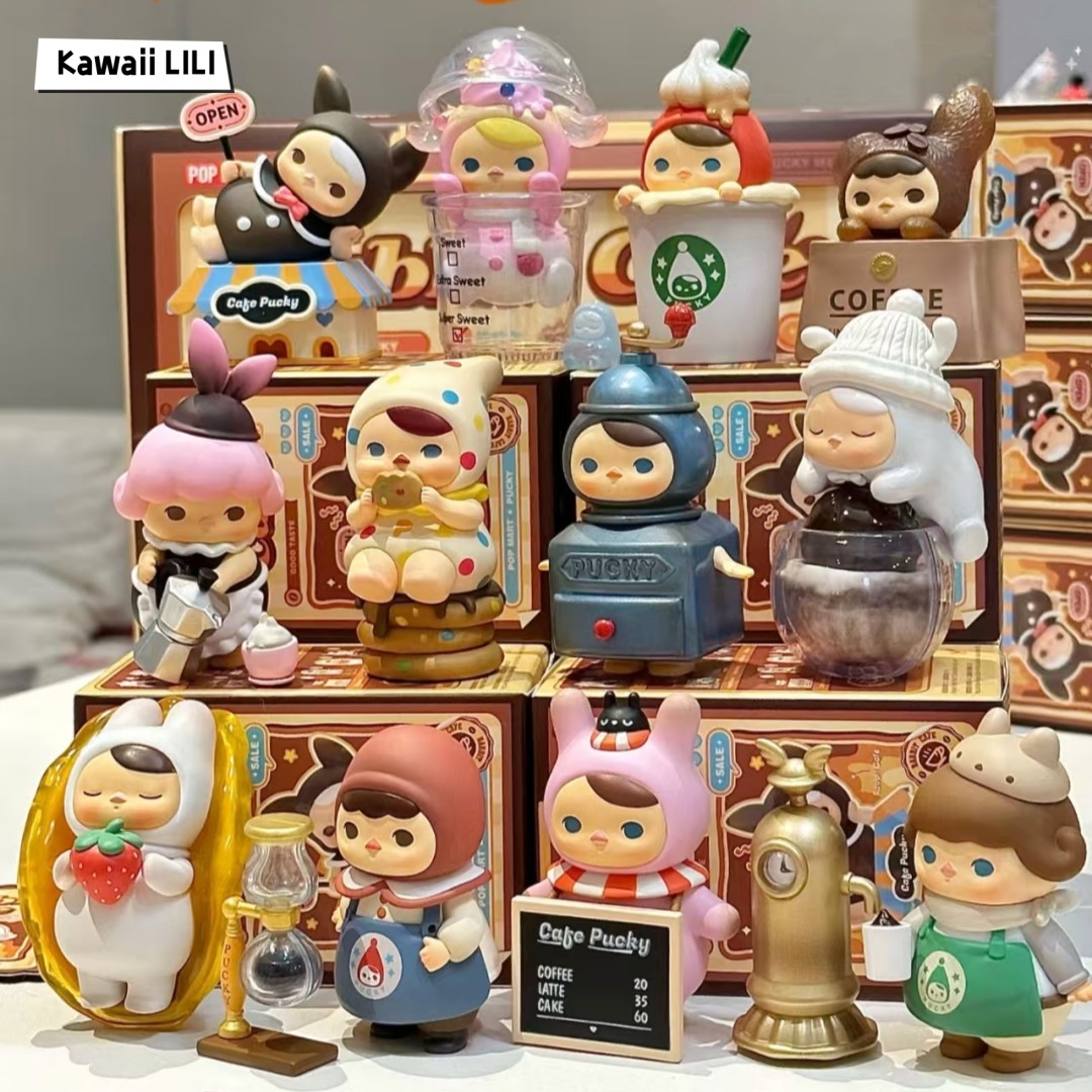 Pucky Elf Rabbit Cafe Series Confirmed Blind Box Figure Art Toy Hot Gift