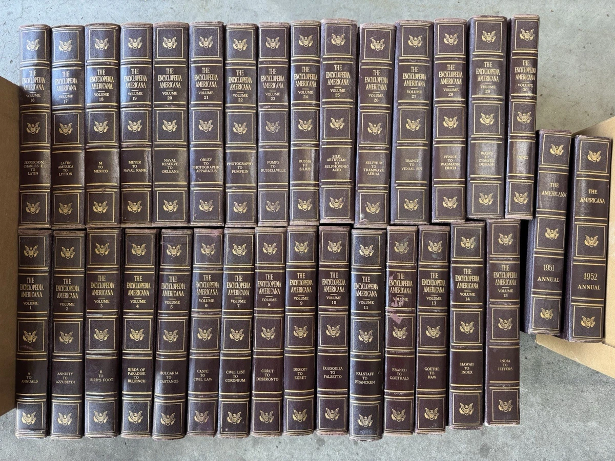 Americana Encyclopedias Original Antiquarian & Collectible Books