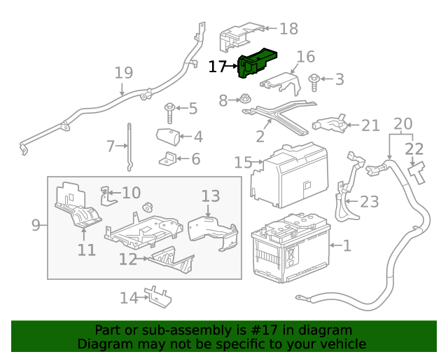 Genuine GM Battery Distribution Engine Compartment Fuse Block 84692223 ...