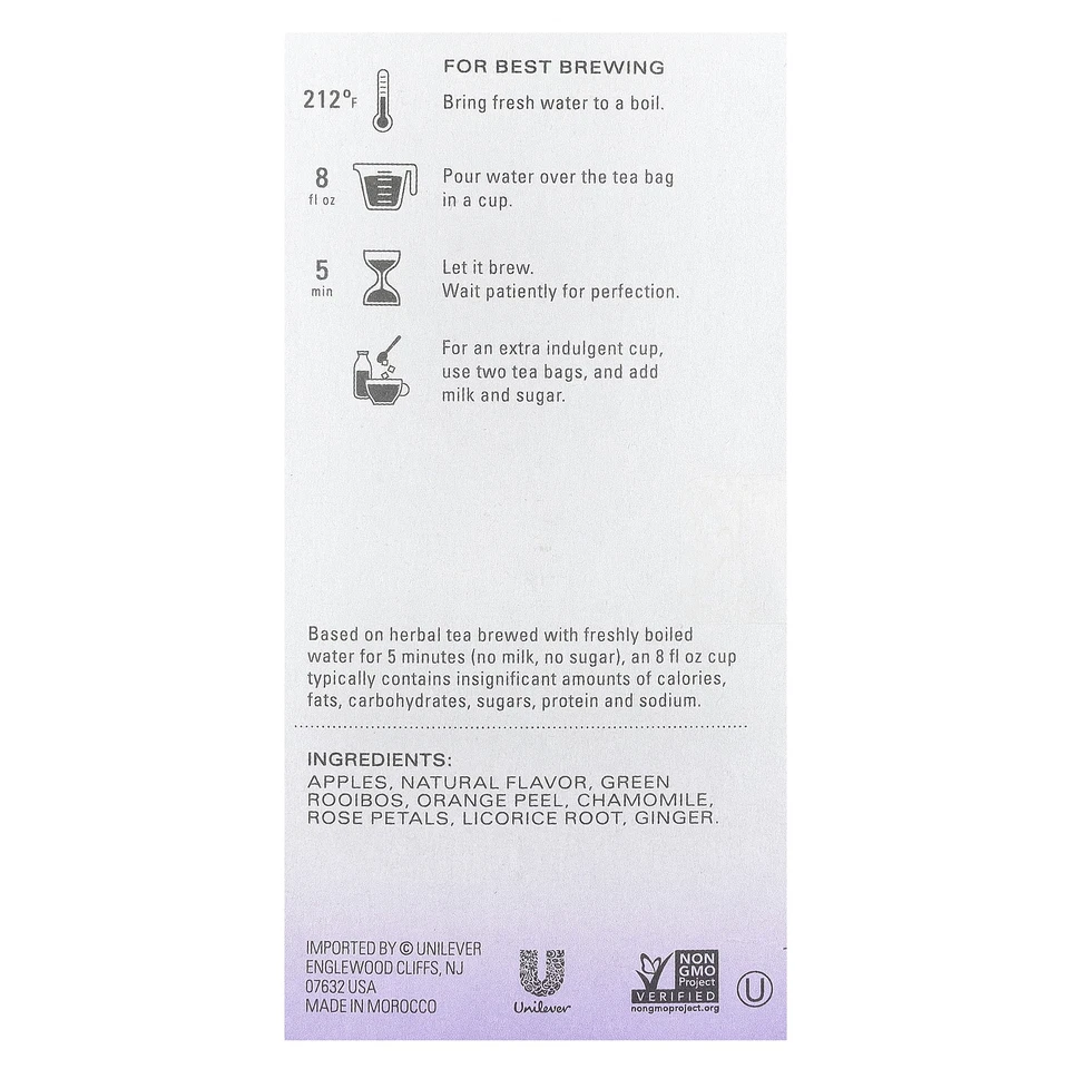 Dessert Delights, Herbal Tea, Glazed Lemon Loaf, Caffeine Free, 15 Tea Bags, - Image 2 of 3