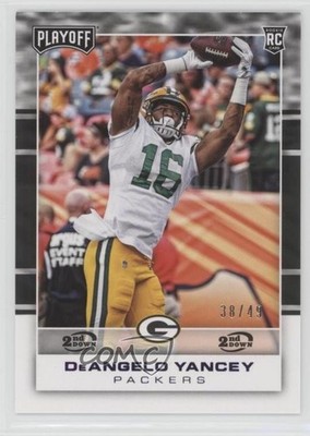 2017 Panini Playoff Rookies 2nd Down 38/49 DeAngelo Yancey #241 Rookie RC 0f8