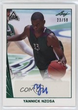 2021-22 Leaf Memories 1990 Base Green 23/50 Yannick Nzosa #BA-YN1 Auto 0ie5