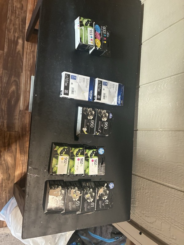 HP Genuine Ink Cartridges Lot 61/902XL/933/950 + Brother LC101BK Inkjet