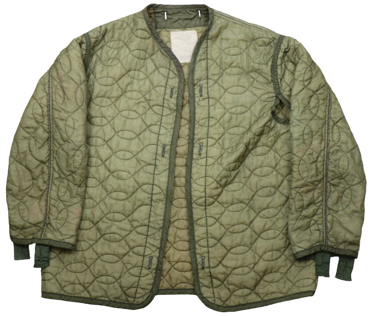 1968 Vietnam Era Medium Cold Weather M65 Coat Liner OD Green Field