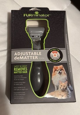 Furminator Adjustable Dematter Brush For Cats & Dogs Long Or Short Hair