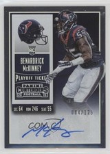 2015 Contenders Rookie Playoff Ticket /125 Benardrick McKinney (Helmet) Auto 9u7
