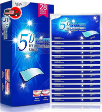 28PCS 5D Teeth Whitening Strips Tooth Rapid Bleaching White Strips Teeth White