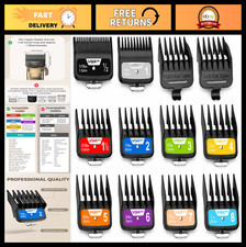 Professional Hair Clipper Guards Set - Color Coded Cutting Guides 1/16" to 1