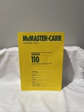 McMASTER CARR Catalog INDUSTRIAL Parts Equipment SUPPLY #110 CLEVELAND OHIO