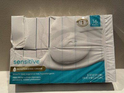 Dove Beauty Bar Sensitive Moisturizing Cream Soap  3.75 oz 16 Bars