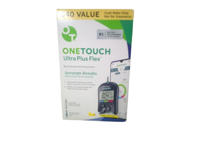 OneTouch Ultra Plus Flex Bonus Pack | 1 Blood Glucose UPF Meter 1 Delica Exp2029