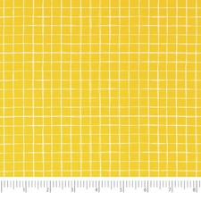 Yellow Gingham Cotton Fabric by the Yard for Sewing Quilting Crafts 44 inches