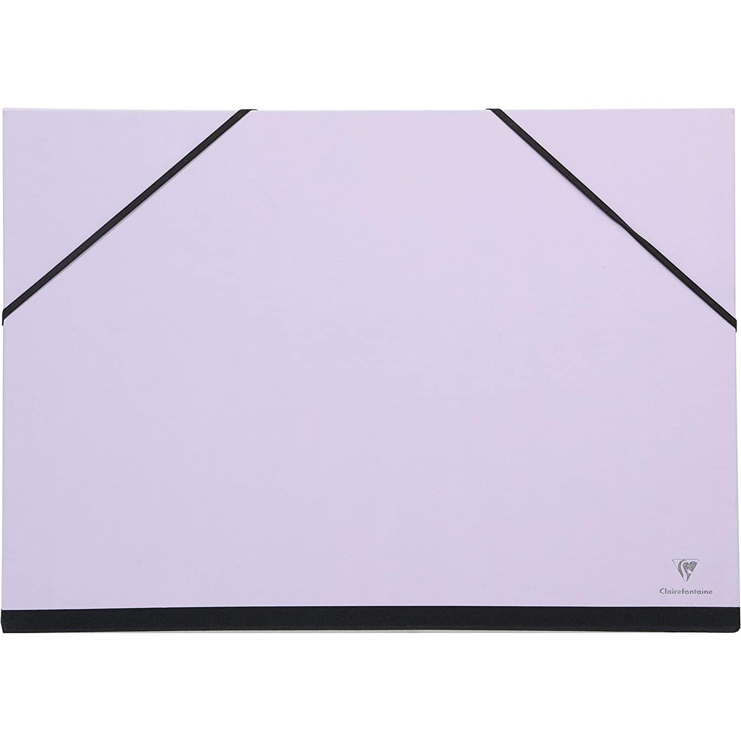Carton à dessin Clairefontaine 37x52 cm lilas avec élastiques pour ranger vos croquis