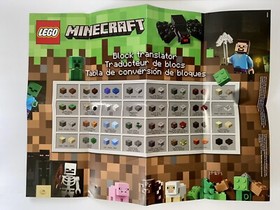 Lego Minecraft 21116 Crafting Box Complete with Block Translator Poster Manuals