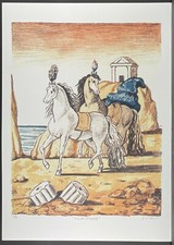 Giorgio De Chirico * 50 X 70 Cm * Litografia Firmata * Limitata # 19/90