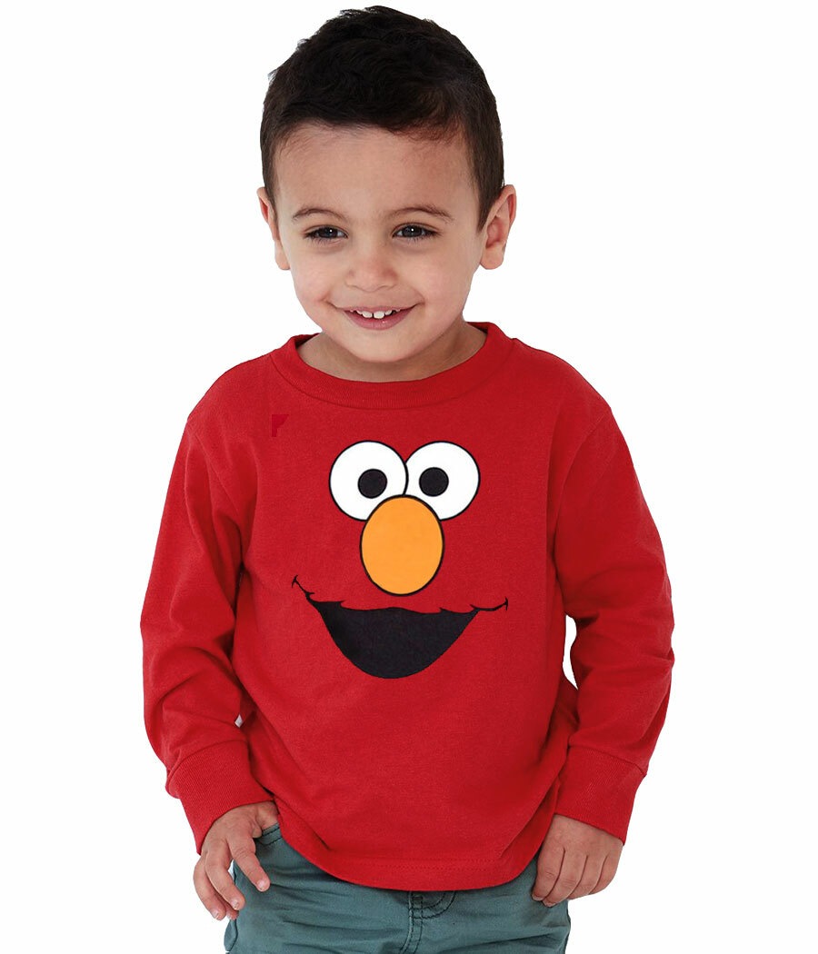 slachtoffers animatie Fractie Sesame Street Elmo Face Long Sleeve Toddler T-Shirt | eBay