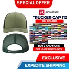 Richardson 112 Adjustable Snapback Trucker Hat OSFM Blank Mesh Back - US SELLER