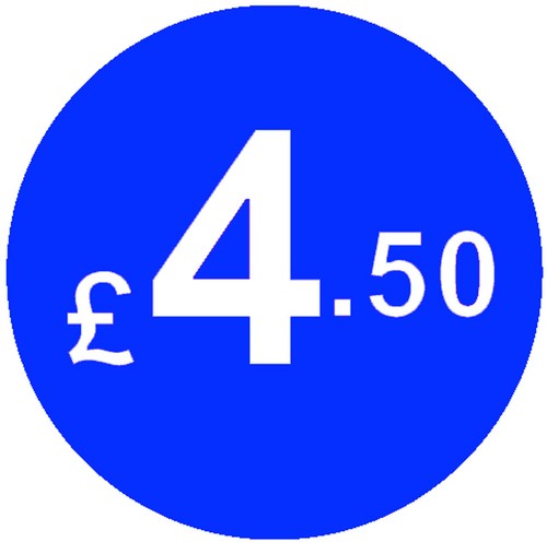 20mm Blue Price Point Shop Stickers POS / Sticky Labels £1, £1.99, £2, £3, £5 - Picture 31 of 49