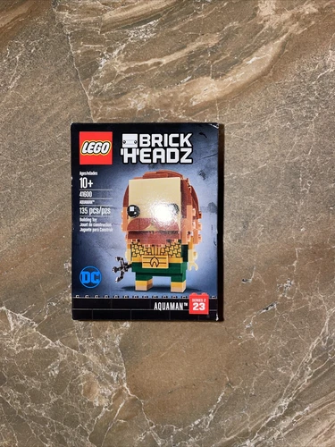 Lego BrickHeadz  DC  AQUAMAN  Justice League -  WORN BOX -- Factory Sealed