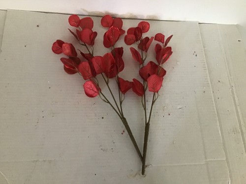 Lot (13) Christmas Red Gold Glitter Floral Picks Buy it Now Make Offer! - Picture 4 of 4