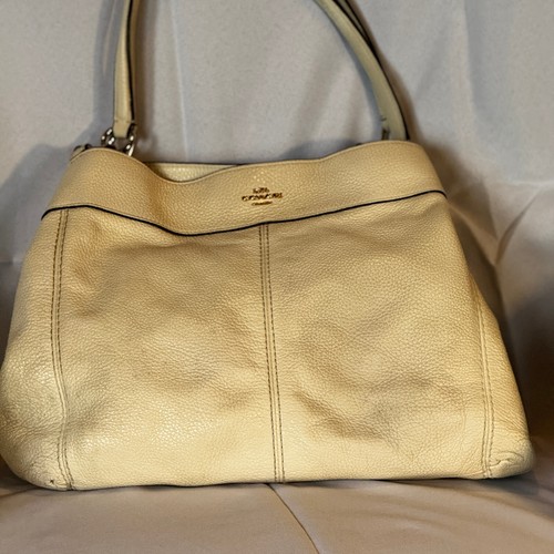 Coach Lexi Pebbled Leather Shoulder 3 Compartment Carryall Schultertasche - Bild 1 von 15