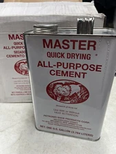 1 Gallon Master Quick Drying All-Purpose Cement Shoe Boot Repair Glue
