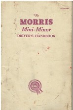 MORRIS MINI MINOR Mk1 850 SALOON ORIGINAL 1959 OWNERS INSTRUCTION HANDBOOK