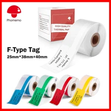 Phomemo F-Type Tag Sticker Paper Thermal Label for M110/M200/M120/M220 Printer