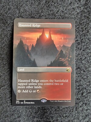 MTG Haunted Ridge Borderless Innistrad: Midnight Hunt 282 Rare NM ...