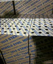 Box of 50 Rolls Circulated Nickels FV $100 - Free Shipping