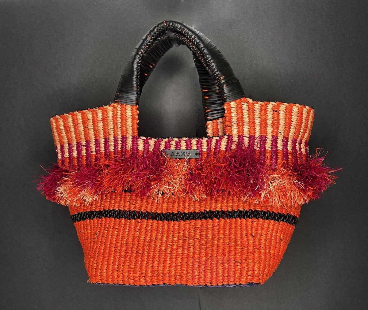 AAKS Handcrafted Baba Berry Large Tote Bag w/ Drawstring Closure, Hidden  Pocket