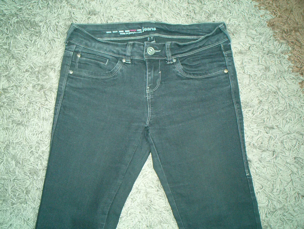 PANTALON JEANS NOIR T.40 JENNYFER eBay
