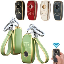 4 Button TPU Remote Key FOB Cover Case For Mercedes A S C E G Class GLC GLA CLS