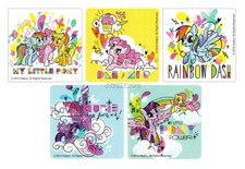 10 My Little Pony Glitter Stickers Kid Reward Bday Party Goody Loot Bag Favor