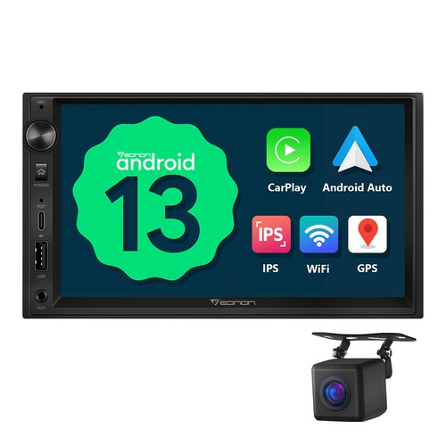 2 DIN 7" Car Stereo Android Auto 13 GPS Navi CarPlay Bluetooth FM RDS Radio WiFi - Picture 20 of 28