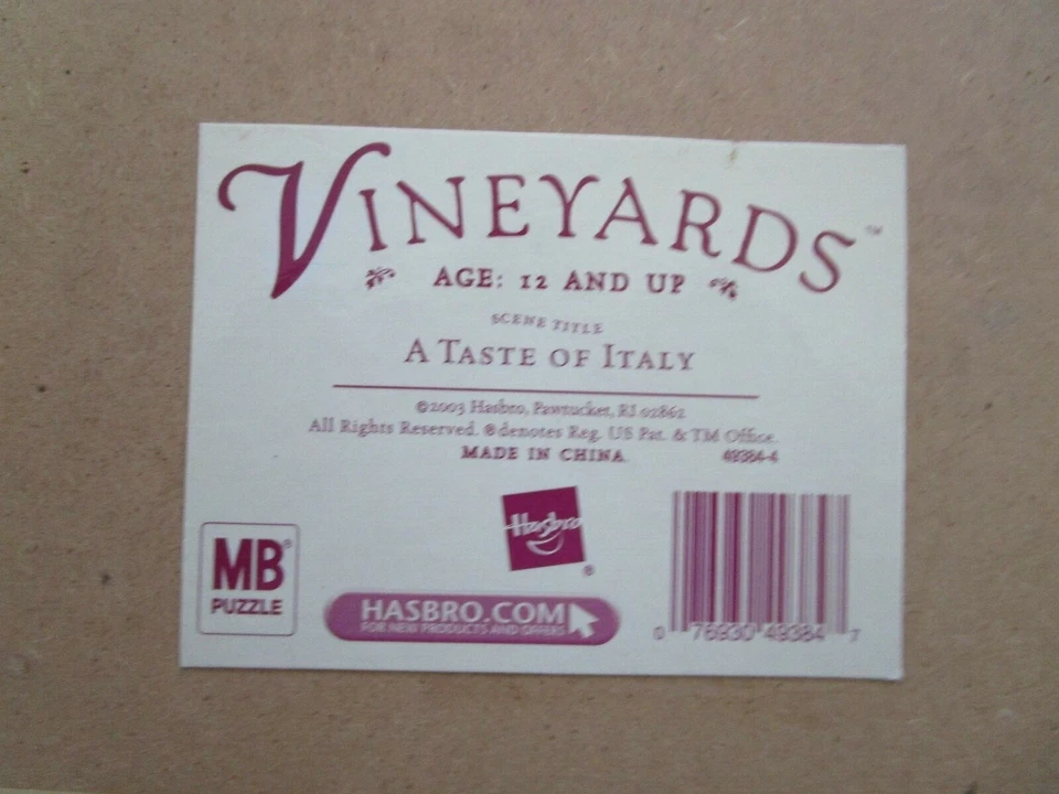 意大利拼图 750 块孩之宝木箱 18 x 24 — 第 2/3 张图片