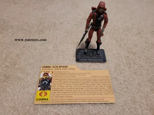 2008 GI Joe 25th Anniversary Cobra Crimson Guard Officer Senior Ranking Officer