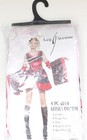 4 pc. Goth Geisha Black Dress Leg Avenue Halloween Teen Adult Costume Jr. S/M