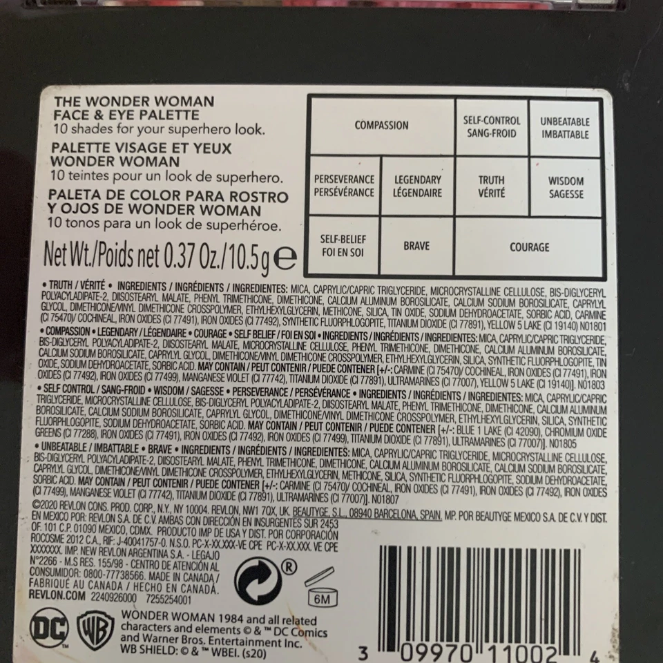 REVLON WW84 Wonder Woman Face & Eye shadow Palette - Bold Blends - Image 2 of 4