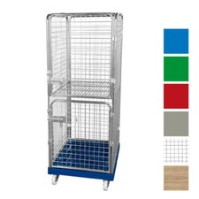 Gitterwagen 1,8m Rollwagen, Kommissionierwagen Wäschewagen Rollbox Antidiebstahl