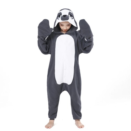Sloth One-piece Pajamas For Boys and Girls Halloween Christmas Cosplay Costume - Picture 12 of 13