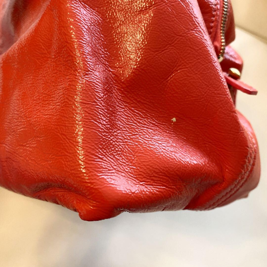 Borsa Yves Saint Laurent Boston pelle smalto rosa salmone usata