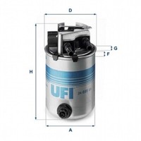 UFI Kraftstofffilter Passend FüR Nissan Qashqai II Renault Kadjar