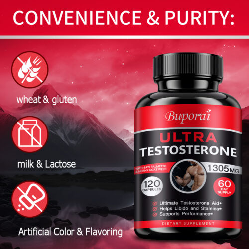 Ultra Testosterone-Horny Goat Weed,Tribulus-Support Overall Energy & Performance - Picture 6 of 13