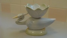 Fitz & Floyd Flamingo Ceramic Candlesticks Pair with Covered Compote — listing 2
