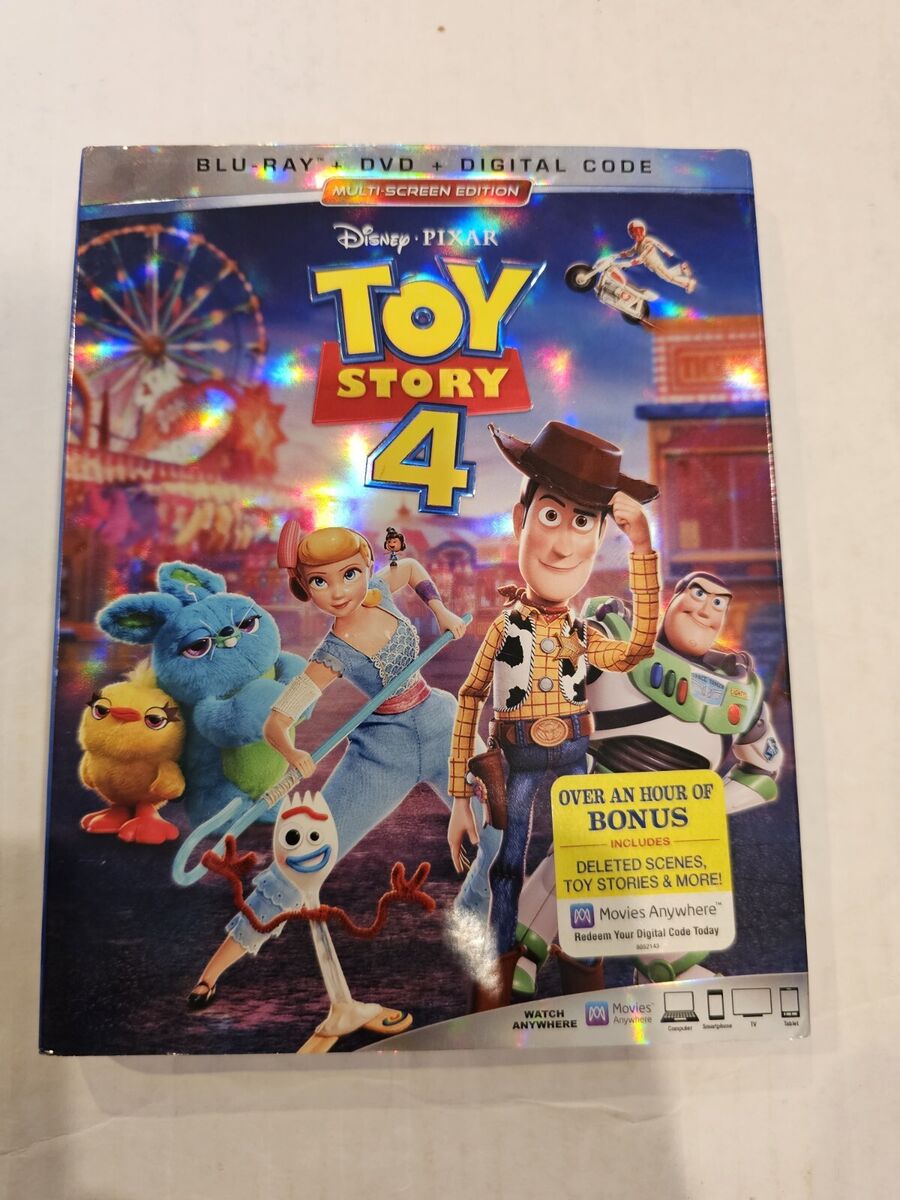 Disney Pixar Toy Story 4 Blu-ray DVD Digital Multi-Screen Edition Slipcover New Disney Pixar Toy Story 4 Blu-ray DVD Digital Multi-Screen Edition Slipcover New